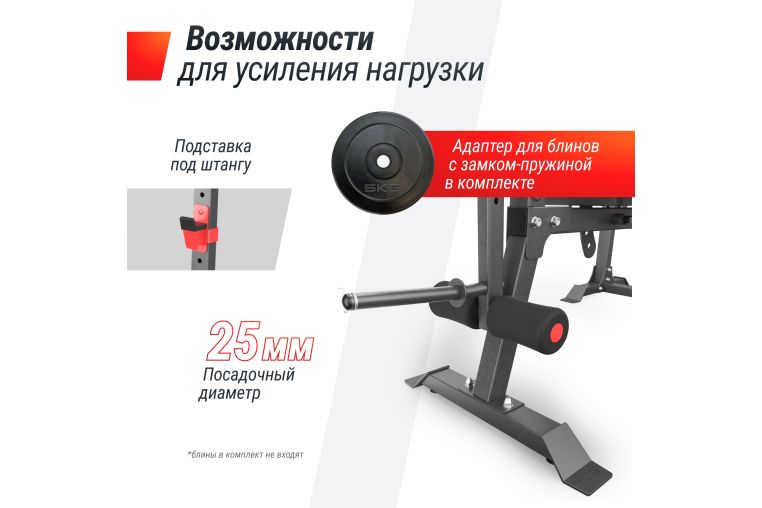 Скамья силовая со стойками UnixFit BENCH 130DD BSBNRK130DD фото 3