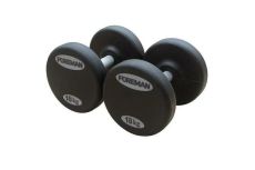 Фиксированные гантели в уретане FOREMAN 20 кг, черный