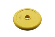 Диск обрезиненный 15кг Johns 71019-15С-26 жёлтый