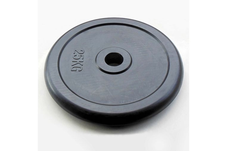 Диск обрезиненный 25кг Johns 71019-25B-26 чёрный 