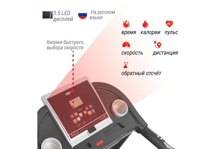 Беговая дорожка UnixFit ST-580L фото 8