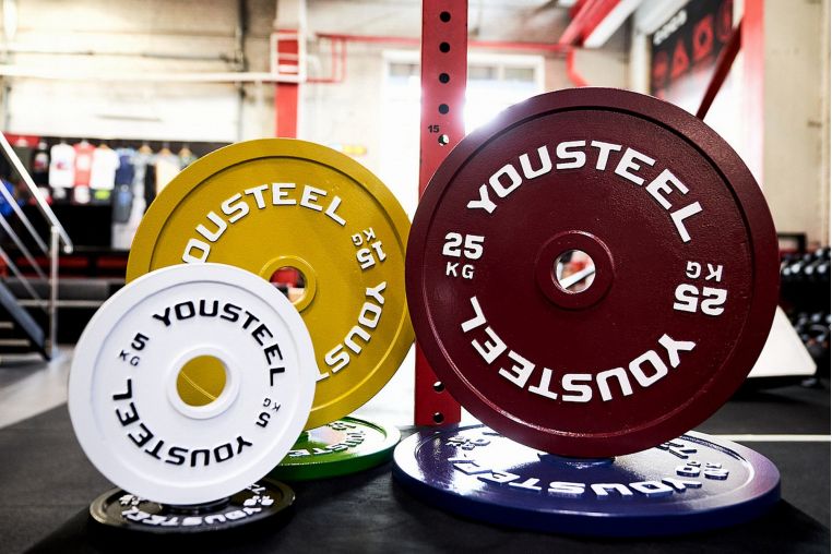 Стальной диск 50кг YouSteel черный фото 1