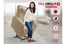 Реклайнер Fujimo LIFT CHAIR F3005 FLWL с подъемом Ваниль