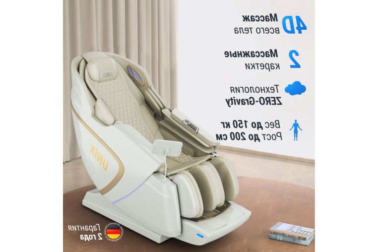 Массажное кресло UnixMed Aura White фото 9