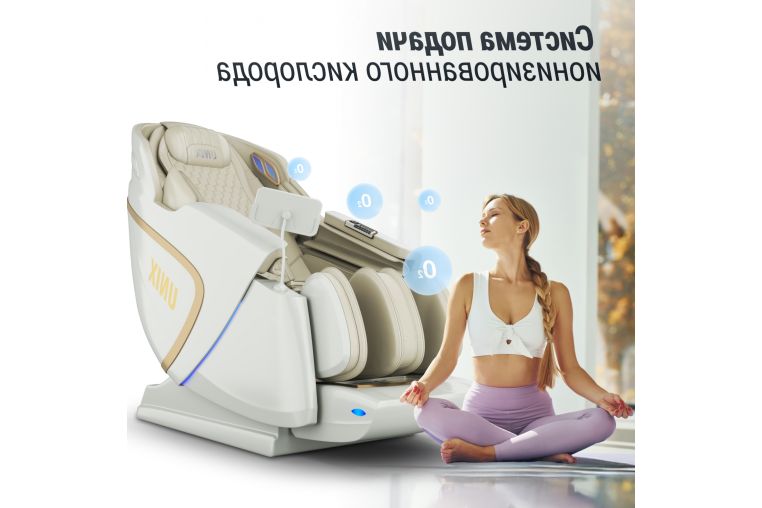 Массажное кресло UnixMed Aura White фото 18