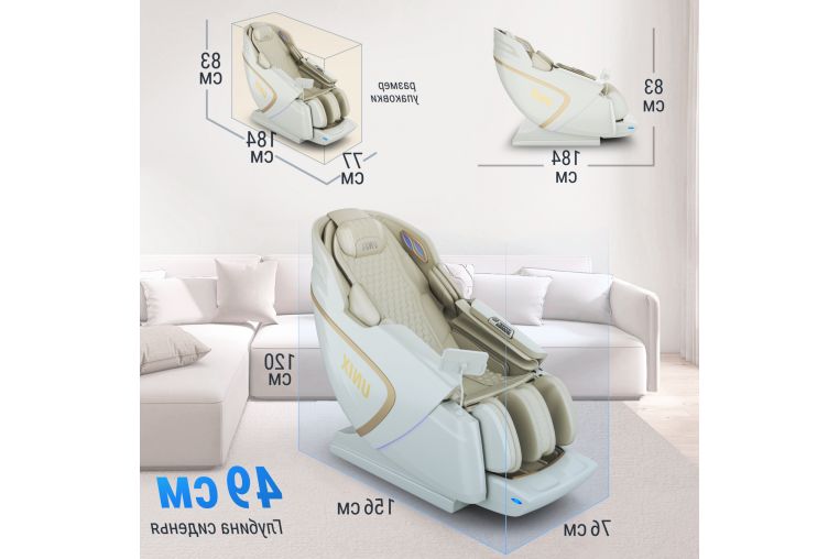 Массажное кресло UnixMed Aura White фото 5