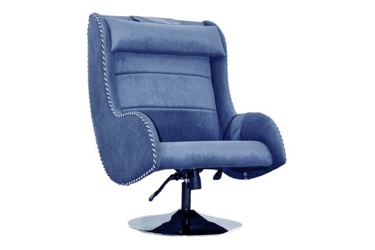 Офисное массажное кресло EGO Max Comfort EG3003 Galaxy Blue (микрошенилл) 