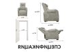 Реклайнер Fujimo LOUNGE UP F7003 ULFL Смоки фото 8