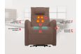 Реклайнер Fujimo LIFT CHAIR F3005 FLFK с подъемом Терра фото 1