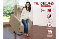 Реклайнер Fujimo LIFT CHAIR F3005 FLWK с подъемом Ваниль