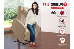 Реклайнер Fujimo LIFT CHAIR F3005 FLWK с подъемом Ваниль