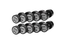 Гантельный ряд полиуретановый LEVEL (шаг 2,5кг, 5 пар) 27,5-37,5кг Profi-Fit