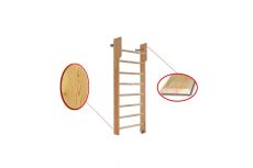 Детская стенка шведская 1800х700 с турником (массив.сосна) Dinamika ZSO-002567