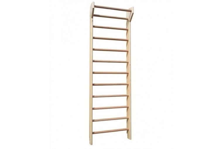 Стенка гимнастическая с крепежом 280х80х14 cм с турником Ellada М1008 
