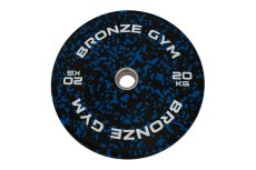 Диск бамперный BRONZE GYM камуфляж синий 20кг