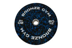 Диск бамперный BRONZE GYM камуфляж синий 20кг