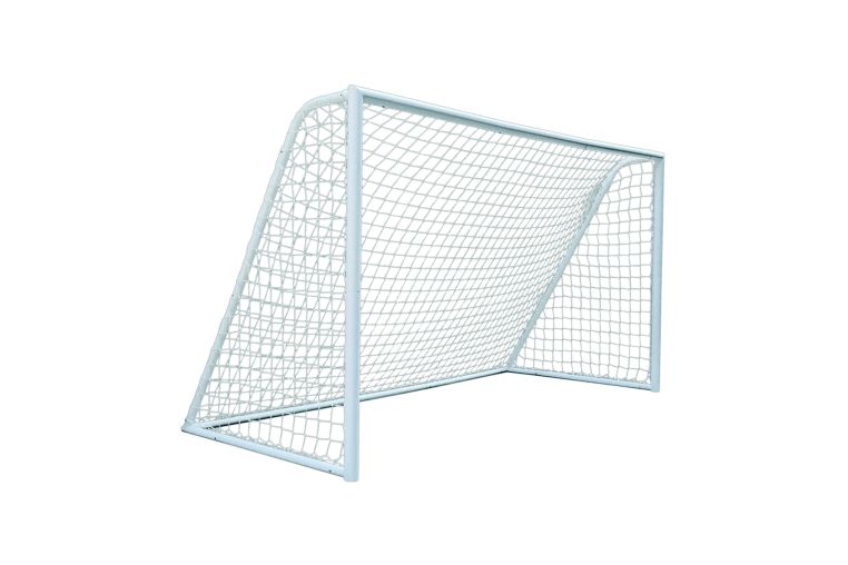 Сетка футбол d3,0 мм, яч.10x10см, 250x750x200см ПА, (пара) белый Zavodsporta 