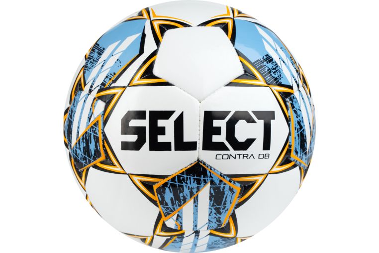 Мяч футбольный Select Contra DB V23, 0853160200, р.3, 32 пан, ПУ, гибрид.сш, бело-голубой 