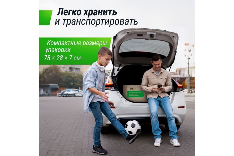 Ворота футбольные переносные Unix Line стальные 217x153см, с мишенями FGSL217_153PT фото 15