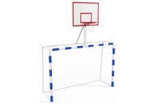 Ворота с баскетбольным щитом из фанеры для зала Glav 7.103-11