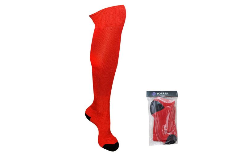 Гетры футбольные Torres Sport Team FS1108XXS-04 р.XXS (25-27), красные 