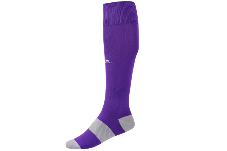 Гетры футбольные Jogel Camp Basic Socks, фиолетовый\серый\белый 