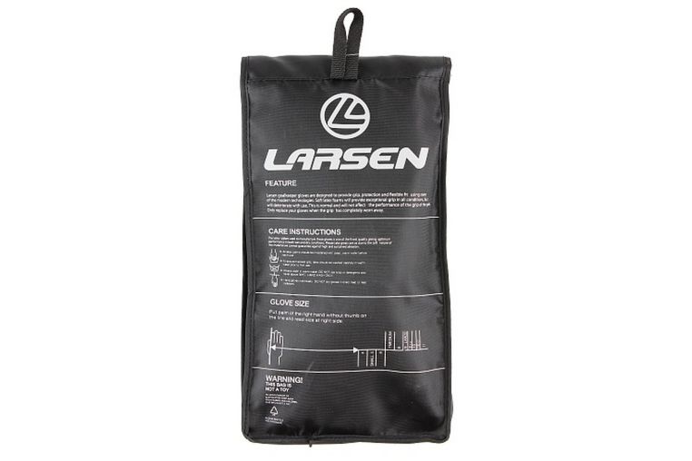 Перчатки вратарские Larsen Evolution черный\синий фото 7