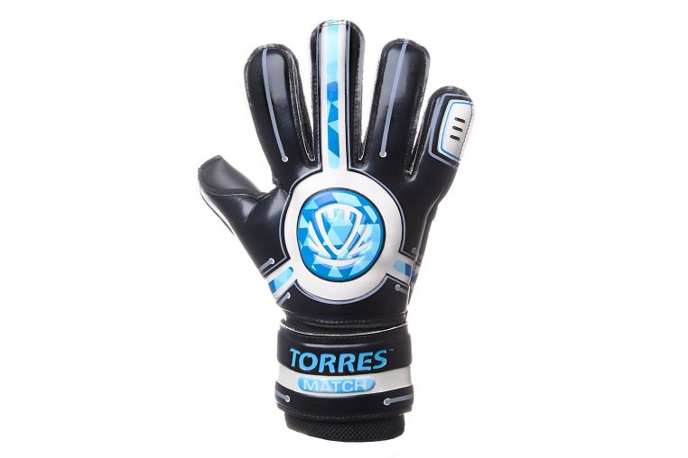 Перчатки вратарские Torres Match FG0523404 черно-голубой 