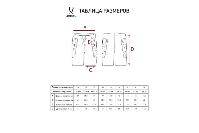 Шорты вратарские Jogel CAMP GK Short, черный\белый фото 4