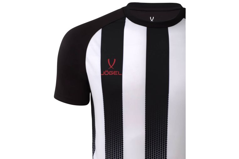 Футболка игровая Jogel Camp Striped Jersey, белый/черный фото 2