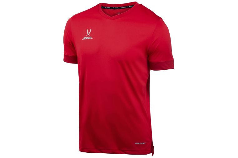 Футболка игровая Jogel Division PerFormDRY Union Jersey красный\ темно-красный\белый 