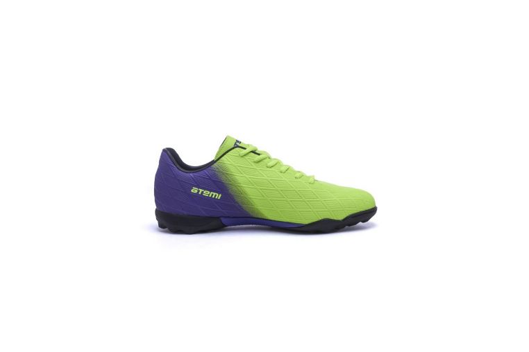 Бутсы футбольные Atemi TURF JUNIOR SBA-005 ярко-салатовый\фиолетовый фото 8