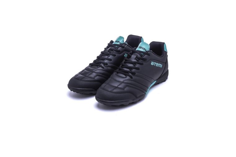 Бутсы футбольные Atemi TURF KIDS SBA-004 черный\ бирюзовый 