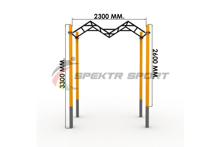 Рукоход для воркаут Волна Spektr Sport SP WRK-64_76mm фото 1