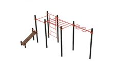 Спортивный комплекс №4 круглый профиль D76 Dinamika ZSO-001934