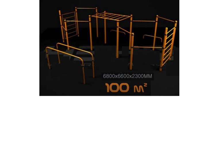 Площадка для воркаута. Уровень - район. 100 кв.м. Hercules W-6.10 4993 