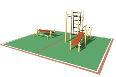Площадка Workout SP Домашняя Spektr Sport 1_76mm