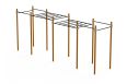 Комплекс Воркаут с рукоходом двухуровневым и 6 турниками Spektr Sport SP WRK-04_108mm фото 9