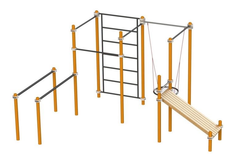 Комплекс для занятий Воркаут Spektr Sport SP WRK-77_76mm 