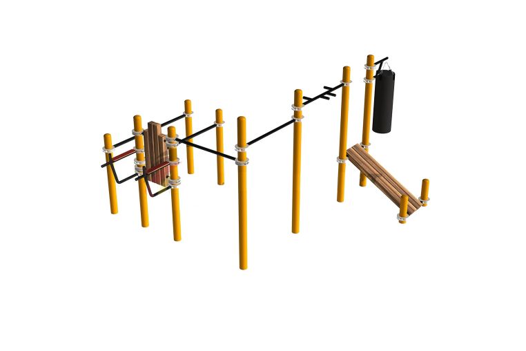 Комплекс для занятий Воркаут Spektr Sport SP WRK-105_108mm 