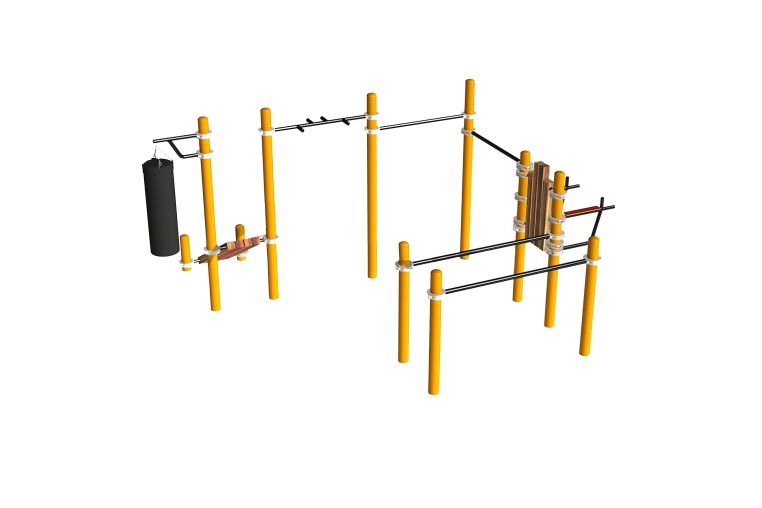 Комплекс для занятий Воркаут Spektr Sport SP WRK-105_108mm фото 3