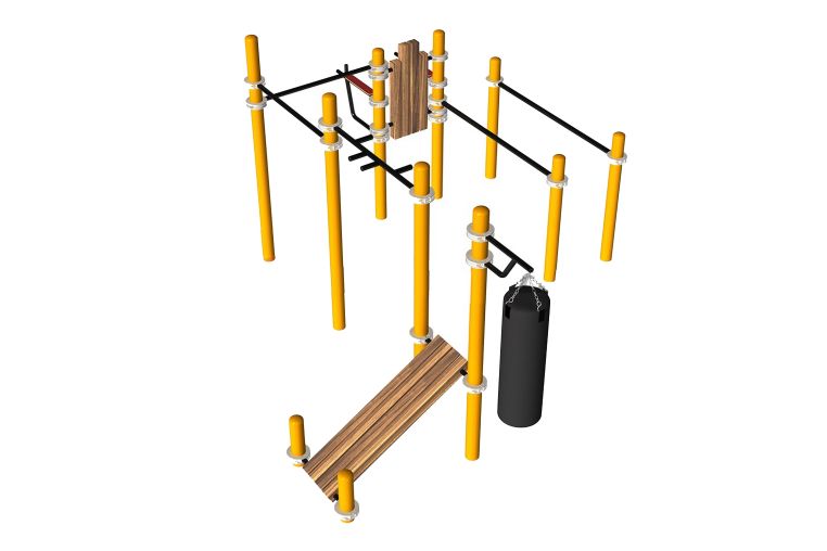 Комплекс для занятий Воркаут Spektr Sport SP WRK-105_76mm фото 1