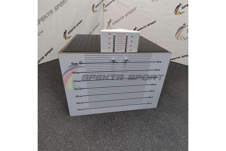 Скамья для измерения гибкости мобильная с выдвижной линейкой Spektr Sport фото 2