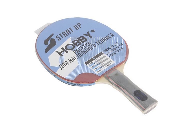 Ракетка для настольного тенниса анатомическая ручка Start Up Hobby 1 Star 