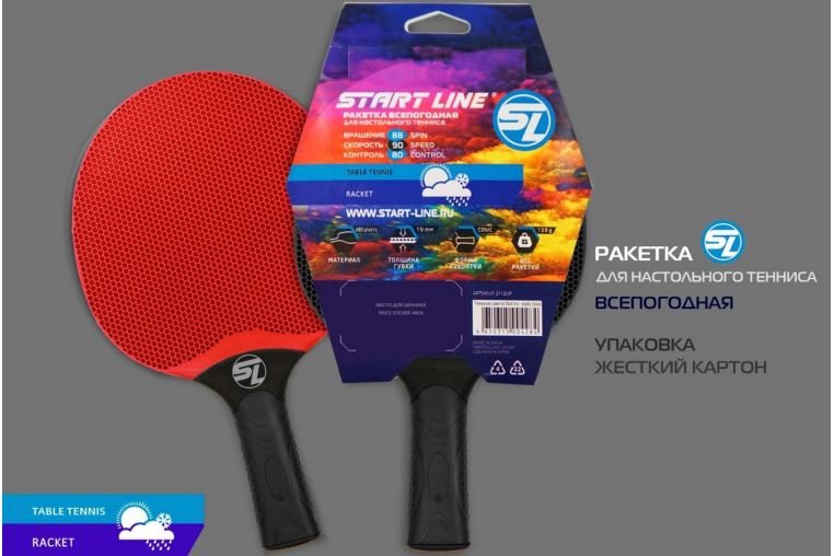Теннисная ракетка plastic Start line 21121P red фото 9
