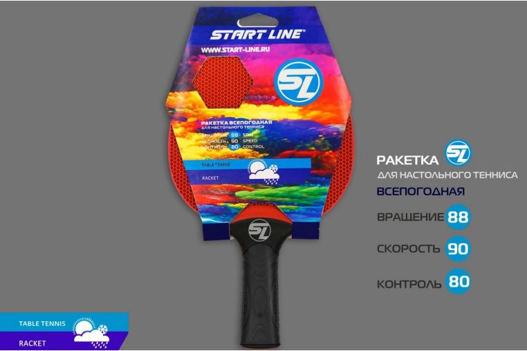 Теннисная ракетка plastic Start line 21121P red фото 6