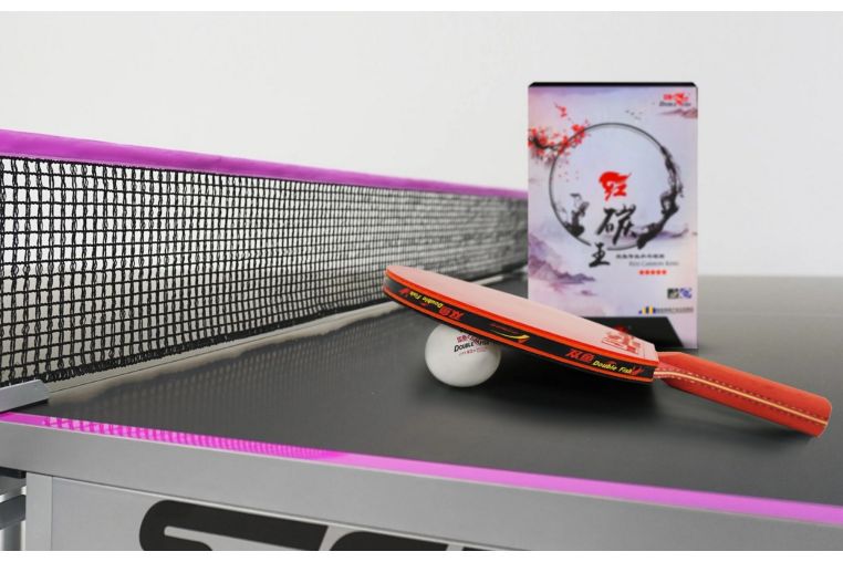 Ракетка для настольного тенниса 5* Double Fish СК-10 Red Carbon King фото 3