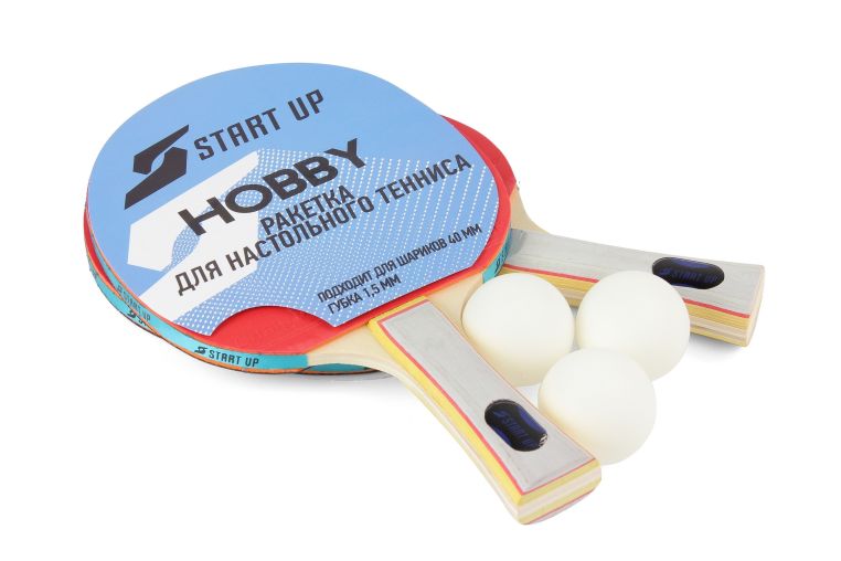 Набор для настольного тенниса (2 ракетки, 3 шара) Start Up BR-17 0 star фото 1