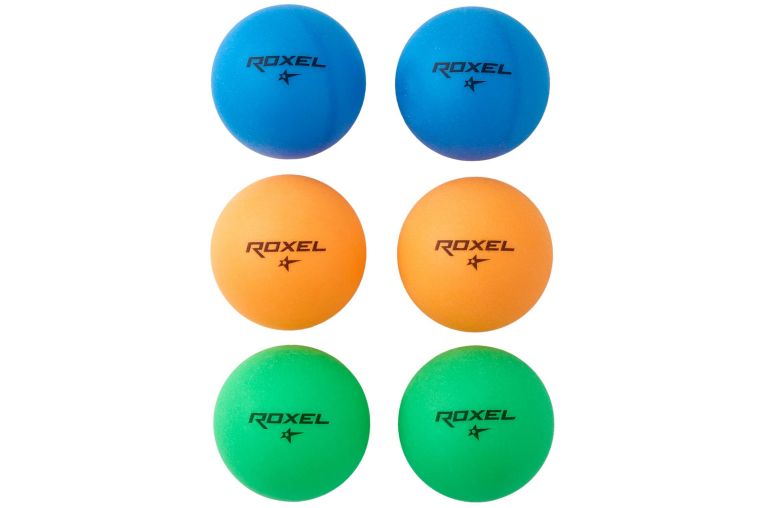 Мяч для настольного тенниса Roxel 1* Color Bounce, 6 шт фото 1