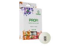Мяч для настольного тенниса Torres Profi 3* TT21012 6 шт, белый